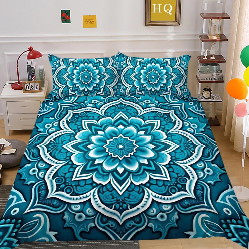 Bettwäsche-Set, 3D-Paisley-Druck, schöner King-Size-Bettbezug, Damen-Luxus-Heimbettwäsche