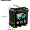 USB Rechargeable Digital Angle Finder with Electronic Laser & LCD Inclinometer - Waterproof Level Tool with Strong Magnetic Base, Waterproof Digital L