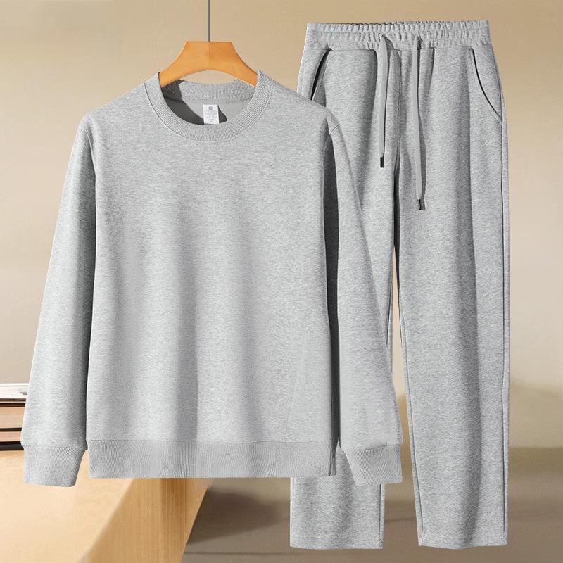 

Костюм-свитшот с круглым вырезом, осенне-зимний, повседневный, мужской и женский, свободный пуловер, универсальный наряд для пар XL темно-серого