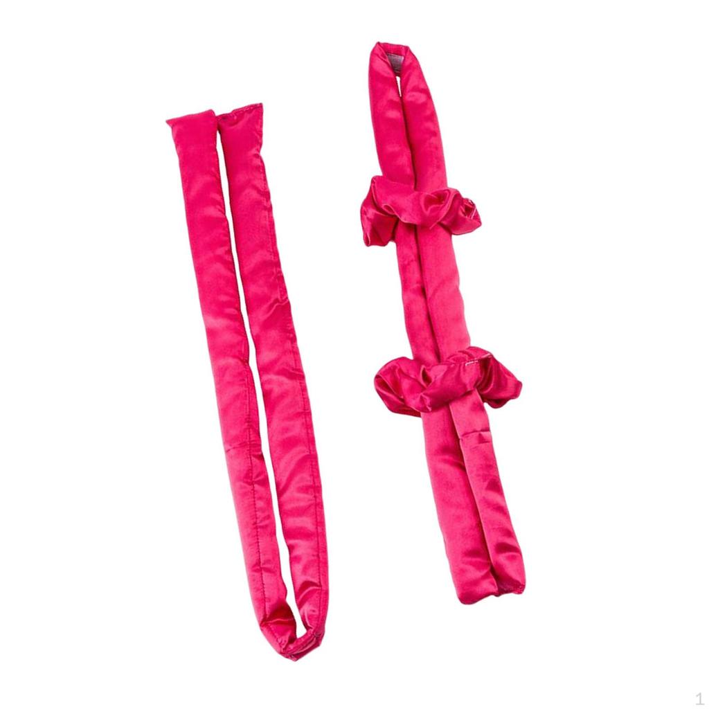Women Heatless , Headband with 2 Scrunchie Styling Tool Ing Long Medium Hair DIY Make