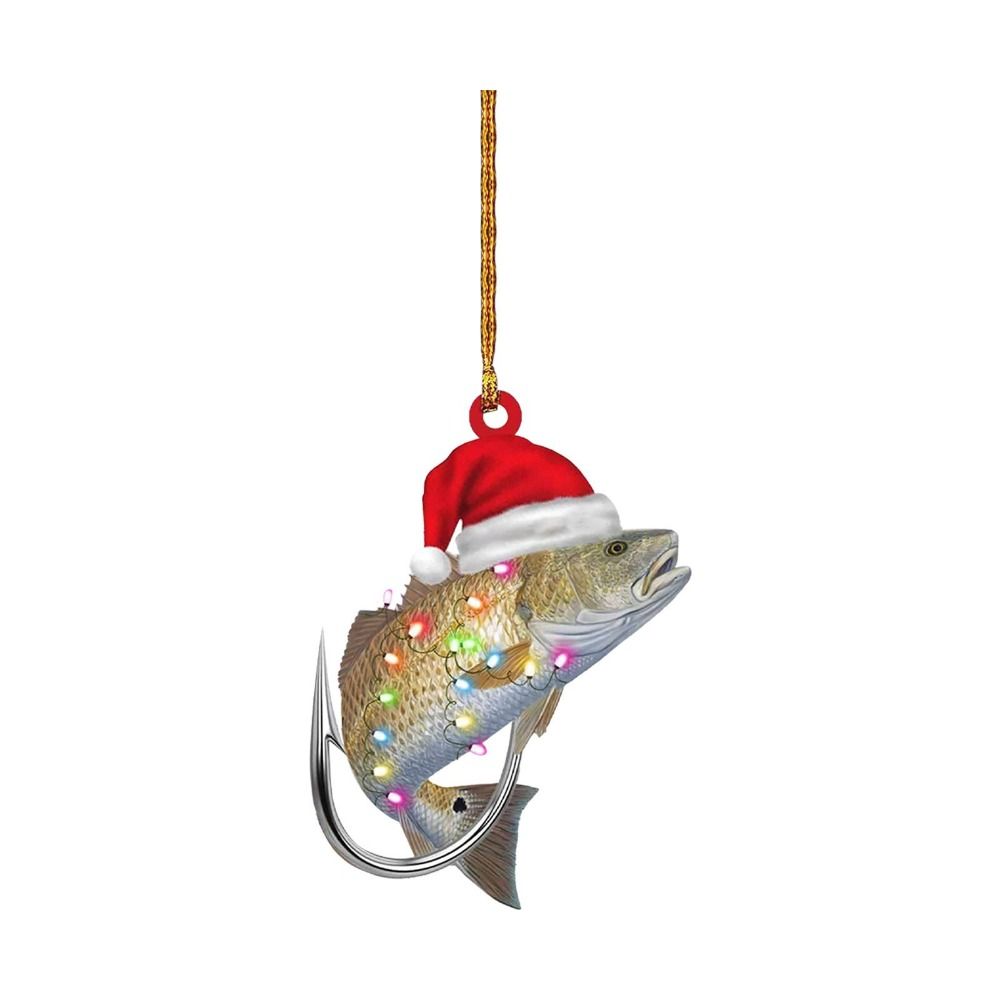 

Acrylic Acrylic Fish Ornaments Hanging Fish Hanging Ornament Christmas Fish Pendant Party Decor 9