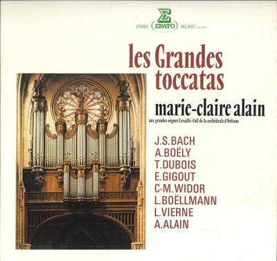 LP Record MARIE-CLAIRE ALAIN - Les Grandes Toccatas REL8027 ERATO Japan Classical Used