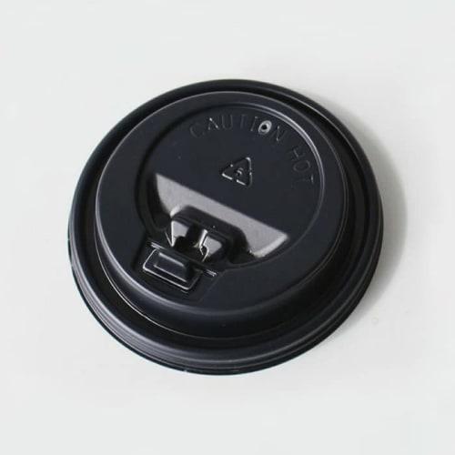 [Plastic Cups/Paper Cups] Takeout Disposable Cups, 80mm Diameter, 8oz, Double-Layered Insulated Kraft Cups with Opening Lids (Pack of 100)