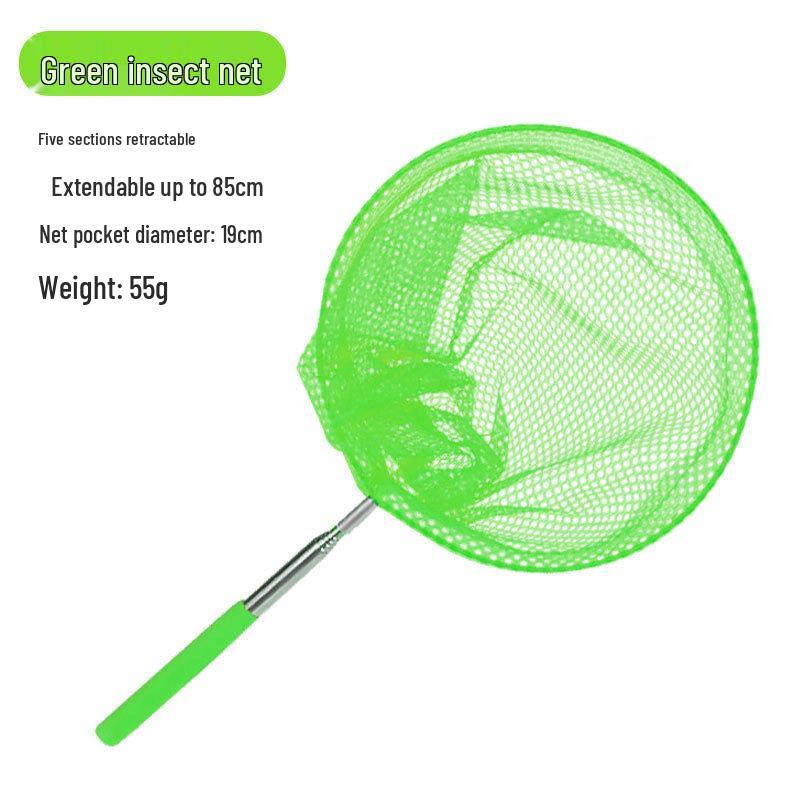 Kids' Telescopic Butterfly Net & Leakproof Folding Bucket Set for Beach and River Play