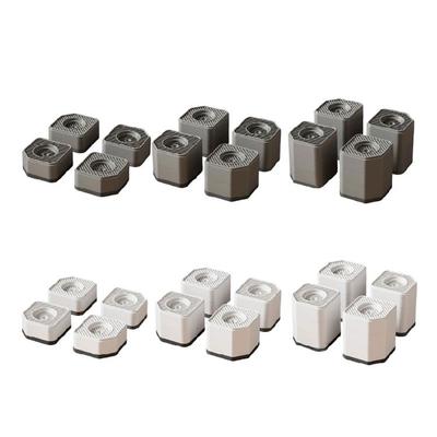 4 Stück Vibrationsdämpfer für Waschmaschine Stoß- und Geräuschdämpfend Waschtrockner Stützfußmatte gegen Wandern