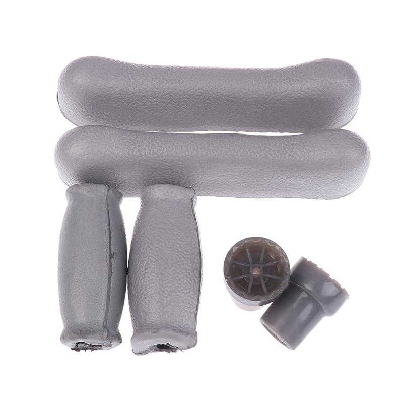 

6Pcs/Set Axillary Crutch Accessories Kit with Anti-Slip Rubber Underarm Cushions And Hand Pads for Support And Comfort серый