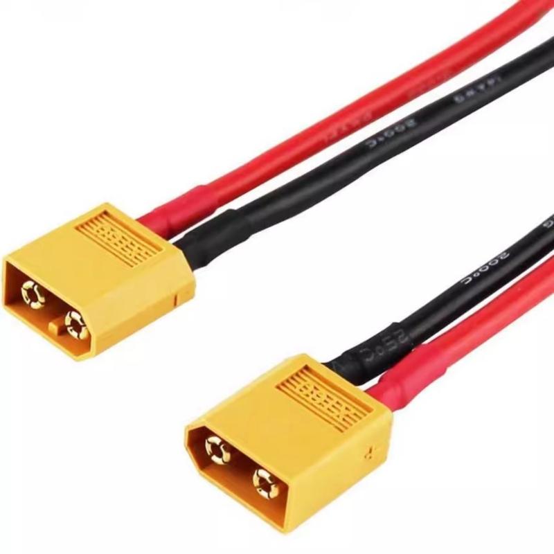 14AWG Silicone Charging Cable XT60 To 4mm Bullets Connectors 30cm Length For Car Models And Hobbys DIY Projects
