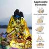 Gold Saint Sagittarius Armor Flannel Blanket Super Soft Warm Cozy Blanket for Sofa Bed Office Travel All‑Season Home Decor Gift