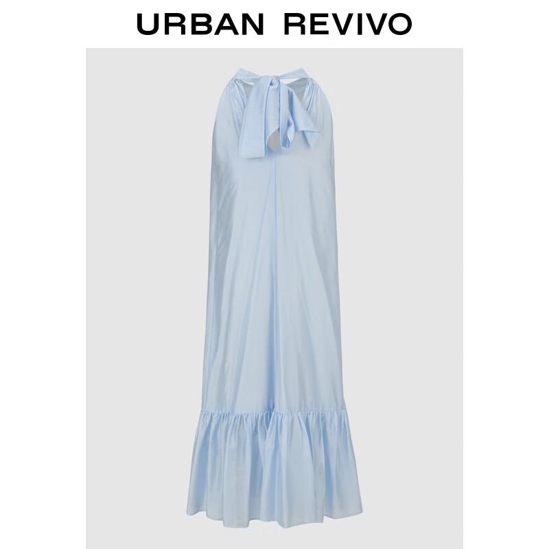 

Женское платье макси А-силуэта с завязками на шее, осень 2025 M