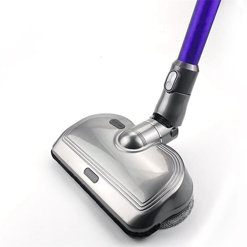 A03F-For Dyson V6 DC58/SV03 Style Vacuum Cleaner Electric Head Kit With Wet Dry Mop Attachment 2Pcs Cleaning Rag Cloths