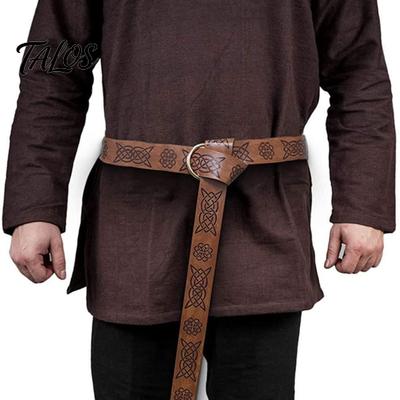 O-ring Waistband Design Medieval Belt Bracer Set Vintage And Drawstring Bag Renaissance Themed Accessories Viking Pirate Knight Costume for Men Women
