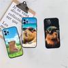 LO19 Cartoon Wasserschwein Softshell Handyhülle für Redmi Note 8 9 Pro Max 9S 9T 9C NFC 8T 8A 10A A4