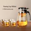 HANDUNYOU 1000ML Glass Teapot & Tea Cup Set