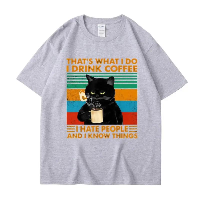 

Camiseta con estampado de gato femenino ropa retro de manga corta moda urbana Y2K Kawaii S