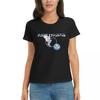 Dam T-shirt Amiga Psygnosis Uggla Sommar Kortärmade T-shirts Rund Hals Bomulls T-shirts Kläder Toppar Streetwear