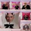 MMr WorldwideS Pitbull Kissenbezug Natürlicher Leinen-Kissenbezug Doppelseitiger Druck Dekorative Sofakissenhülle Heimdekoration Geschenk