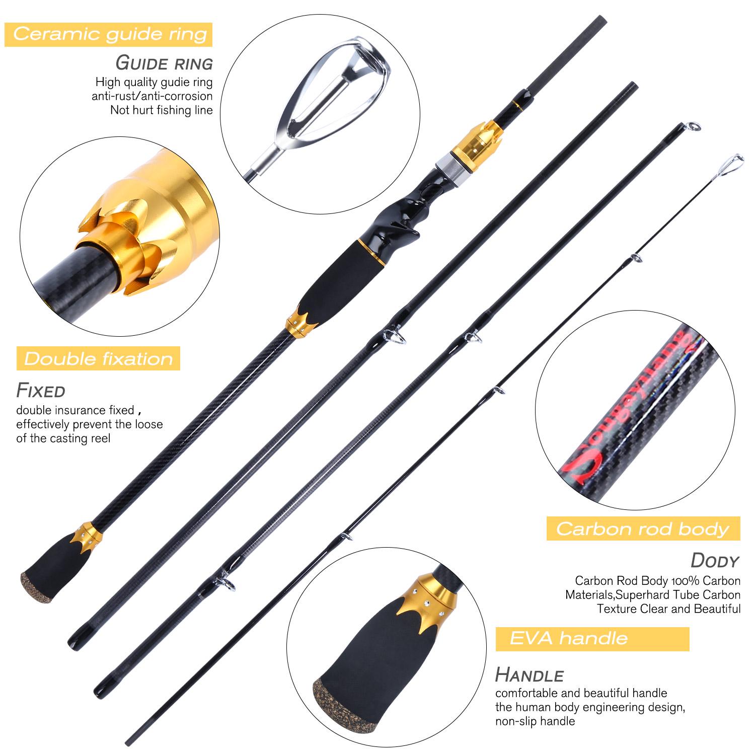 

Удочки с 24-тонной удочкой из углеродного волокна, сверхлегкой литейной удочкой 1.8M золотой