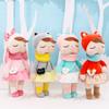 Adorable Metoo Plush Girl Doll Soft Short Plush Stuffed Toy With Pp Cotton Filling Cute Bag Pendant For Kids And Collectors