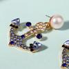 Ocean Theme Earring with Rhinestone Female Hypo-allergenic Lightweight Ornaments Gifts for Mom Wife Girlfriend
