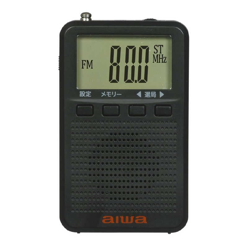 

Цифрове кишенькове радіо AIWA Black FM [широкосумісне/AM/FM] AR-DP45B