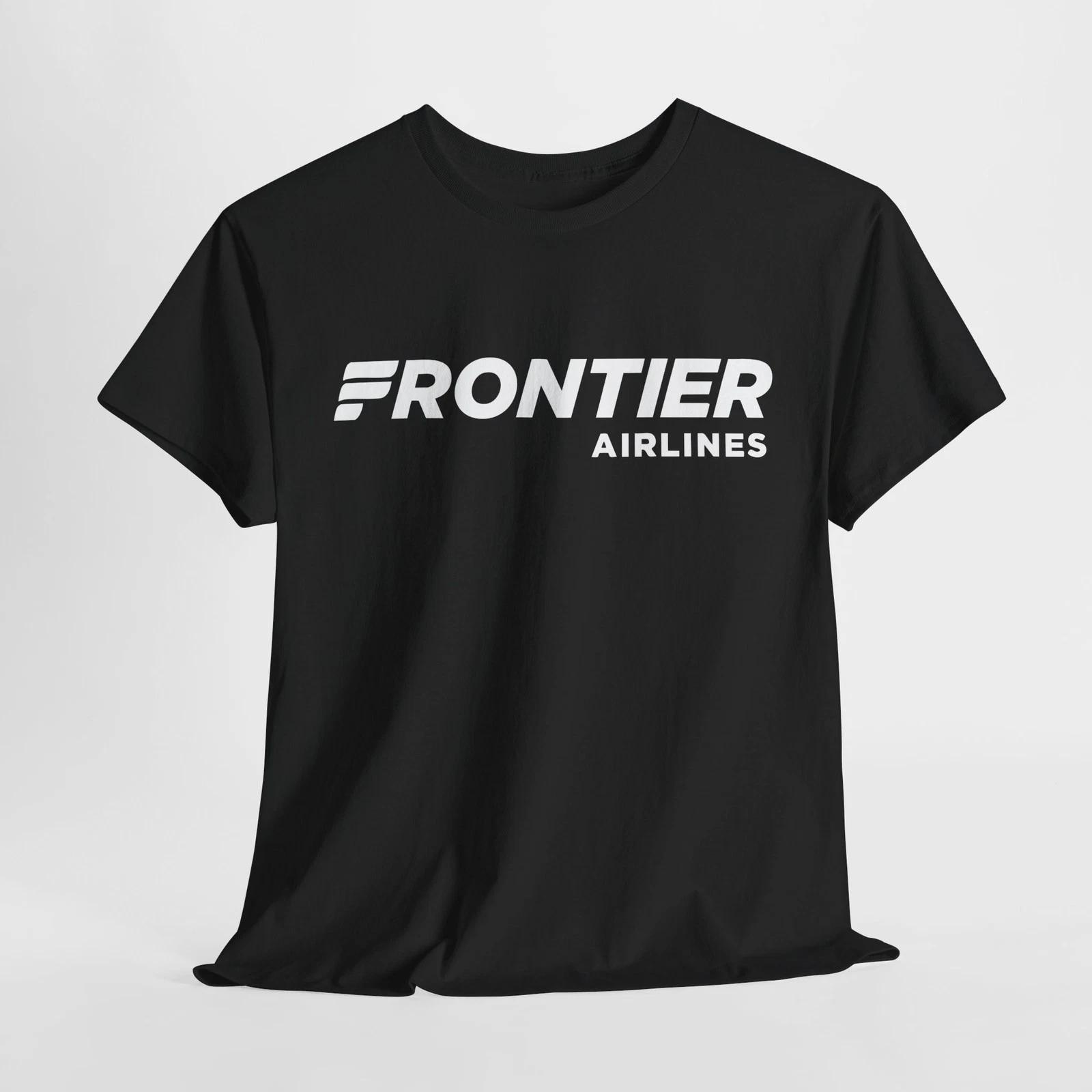 Men s and Women s T-shirts Hot! Frontier Airlines Logo T-Shirt Unisex Men Women Tee S-5XL L