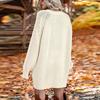 Women's Fashion  And Winter Round Neck Long-Sleeved Warm Sweater Top