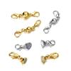 5 Pairs DIY Jewelry Magnetic Clasp Connector with Lobster Clasp for Jewelry Making Findings