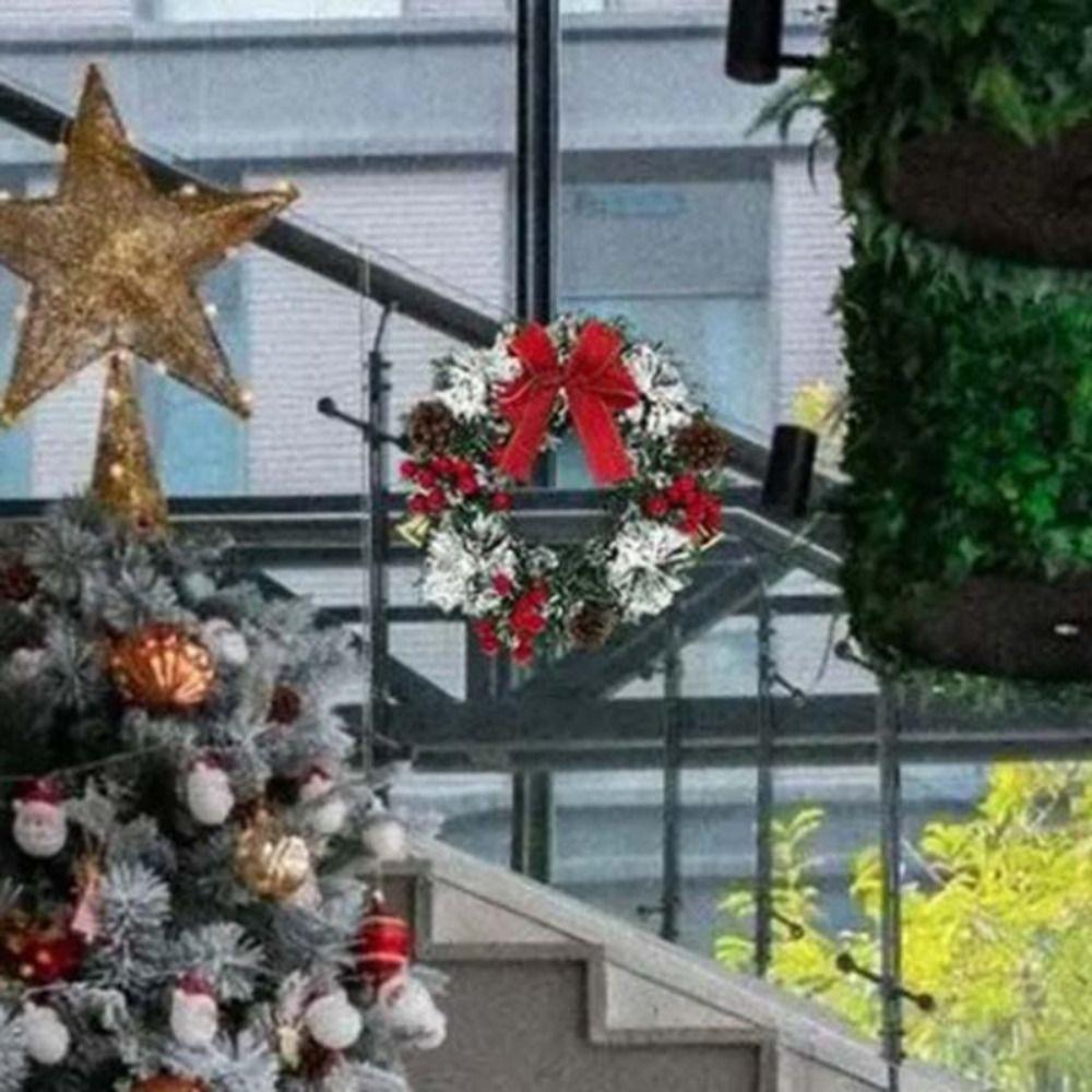 Red Berry Christmas Wreath 20/30/40cm Window Hanging Decor Pendant Xmas Tree Garland  Shopping Mall
