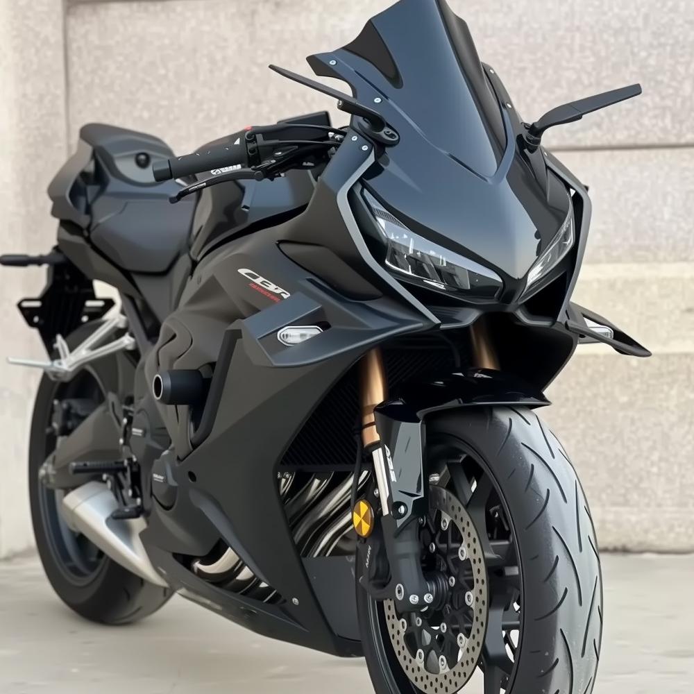 For Motorcycle Front Fixed Wing Front Spoiler Winglet Frontal Aerodynamic Side Wing Kit CBR650R 2023 CBR 650R 2019-2023