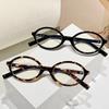 Retro Hd Oval Women'S Myopia Glasses Fashionable Ultra Light Neutral Small Frame Minimally Personalized Anti Blue Light Glasses