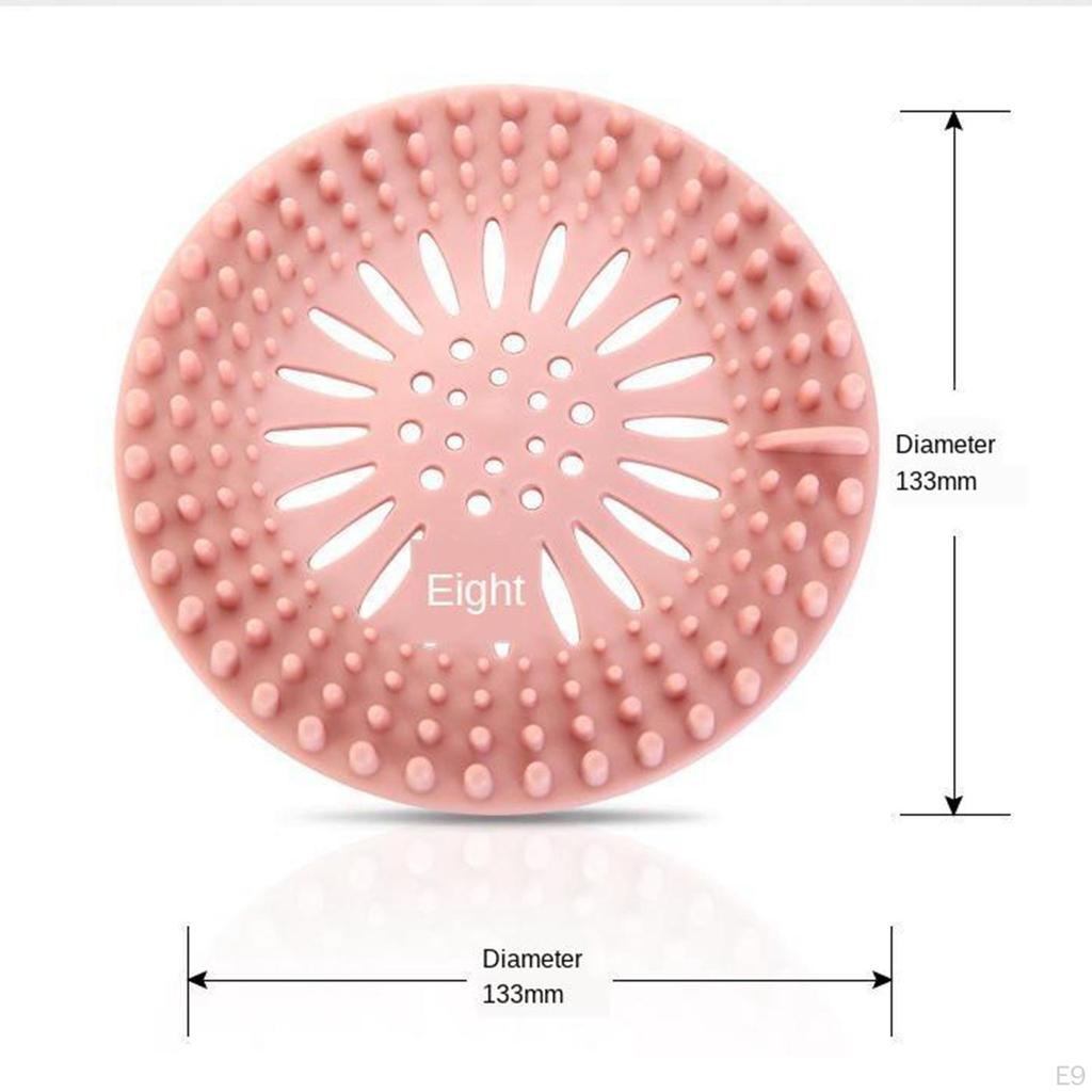 Durable Silicone Shower Drain Covers Easy To Install and Clean Suit for Bathroom Bathtub Kitchen