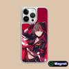 Arknights Zima Silver Plating Magsafe Mobile Phone Case for iPhone 17 16 15 14 13 12 11 Air Pro Max Plus Colorful Cover