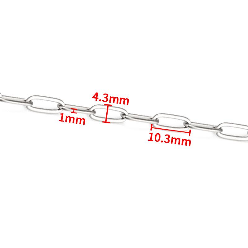 Stainless Steel Oval Link Chain for DIY Jewelry Making: Necklaces & Bracelets