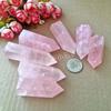 Pink Crystal Energy Pillar Ornament - Natural Transparent Single Point