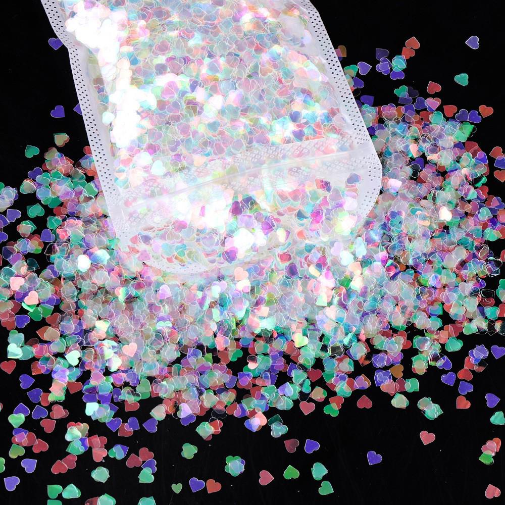 Blue Light Irregular Sequin Flakes for DIY Nail Art and Jewelry