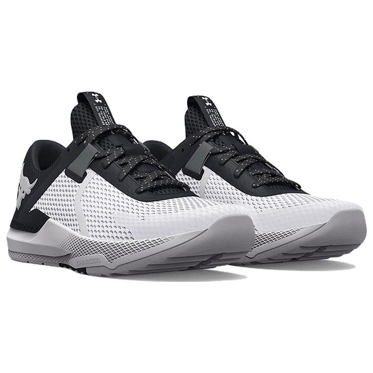 Under Armour Project Rock BSR 2 White Black Men Sneakers 3025081-100