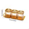 Candy Dishes with Lids, Divided Serving Dishes, Seasoning Box Set for Dried Fruit Nut Holiday