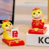 Resin Craft Mobile Phone Bracket Ornaments Slot Design Cute Cell Phone Holder  Spring Festival