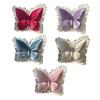 Butterfly Throw Pillow Decorative Butterfly Pillow with Lace Trim Elegant Soft Butterfly Cushion for Office Chair Sofa Couch Bed