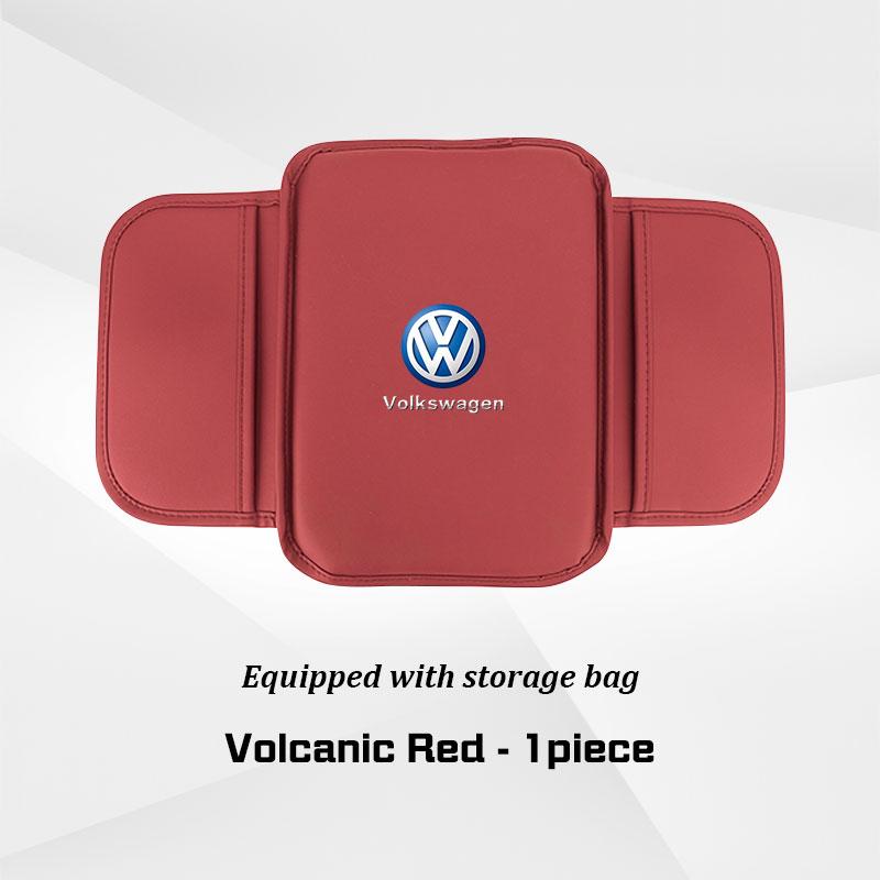 Keyring,Car Center Console Armrest Box Mat Leather Cushion Protector Cover for VW Volkswagen Golf 7 8 MK8 ID.3 4 6 Polo Tiguan Zy7