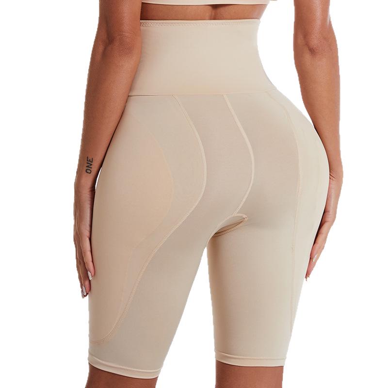 Plus Size High-Waisted Tummy Control & Hip-Enhancing Shaper Shorts with Padded Lifting Effect
