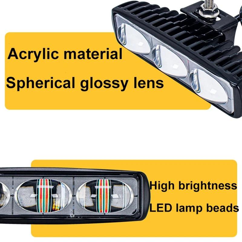 Universal New Auper-Concentrated Forklift LED Straight Warning Light High-bright Red Light Safety Area Signal Light 12-24V