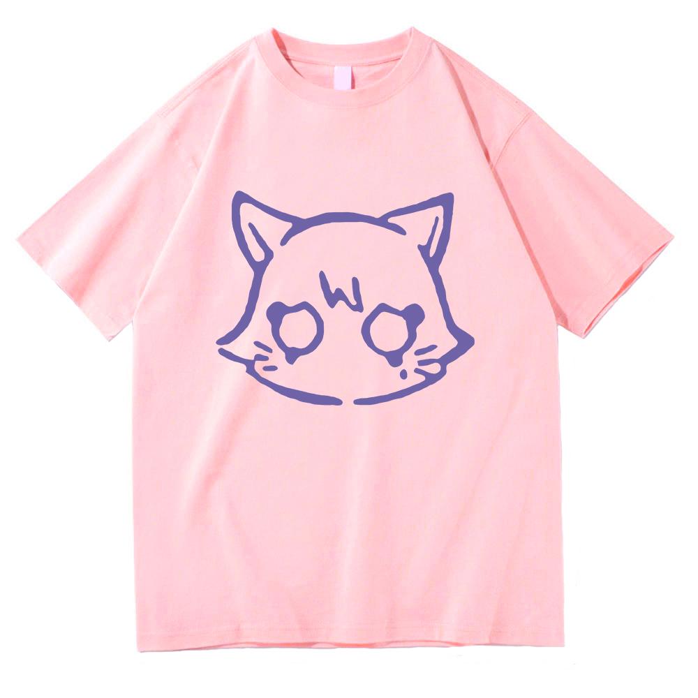 Genshin Impact Scaramouche Cat T Shirt Cute Fashion Men Aesthetic Graphic Wanderer Tshirt Unisex High Quality Cotton Tees Korea