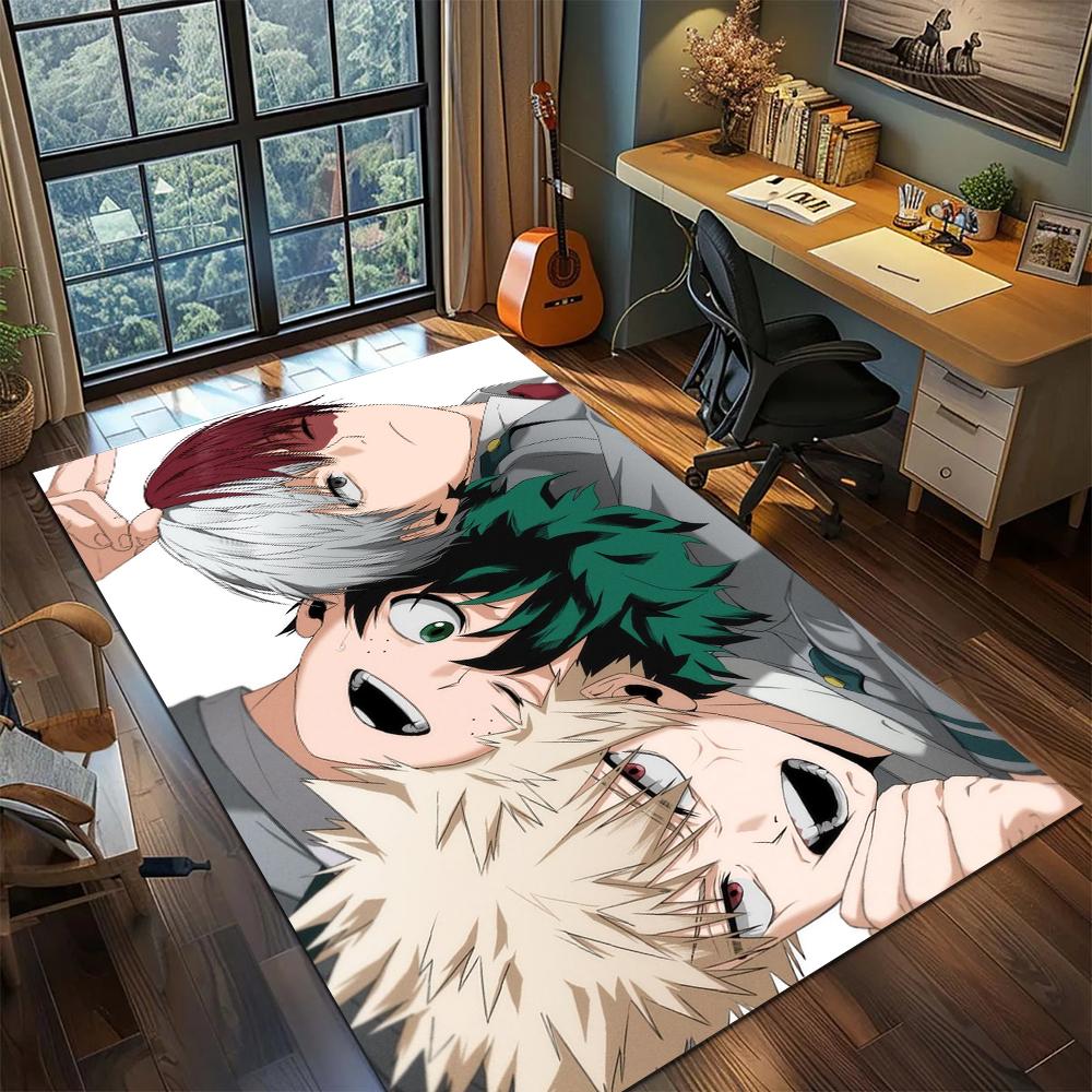 My Hero Academia Printed Large Area Rug Carpet Non Slip Floor Mat for Home Decor Washable Gamer Room -xia84
