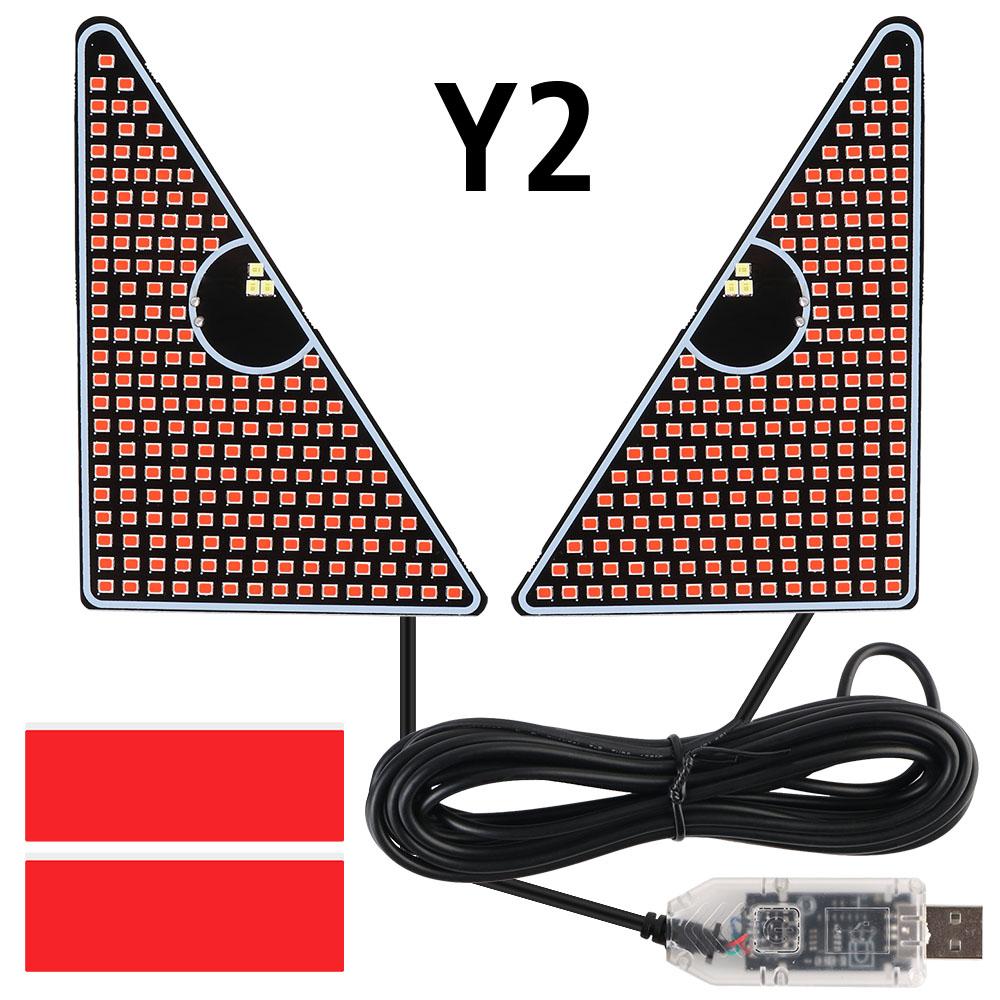 Flashing LED Decoration Light LED Signal Lights Panel Devil Eyes Light For Car Windshield USB Car Windshield Glow Flexible LED