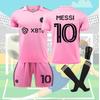 2324 Miami International Messi 10 Home Soccer Jersey Ultra-fine Fiber Material