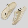 2025 Unisex Non-Slip Buckle Flip-Flops: EVA Wear-Resistant Indoor & Beach Sandals