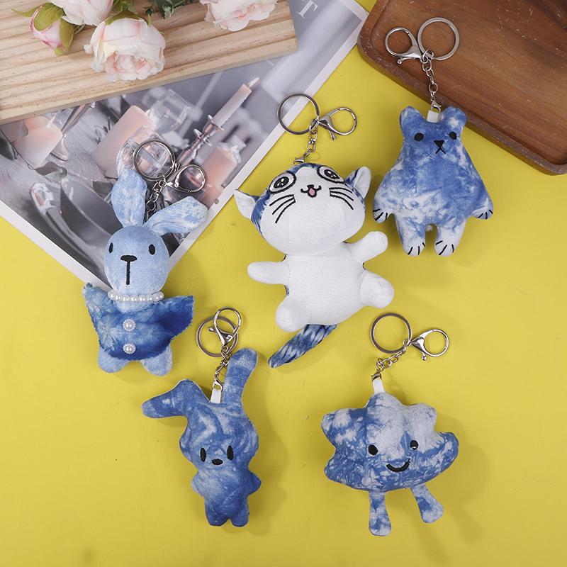 

Ethnic Style Blue Dye Tie-Dye Animal Cat Dinosaur Whale Cloud Pendant Ornaments Accessories