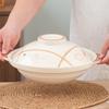 LIEI Ceramic Shallow Casserole Pot with Lid