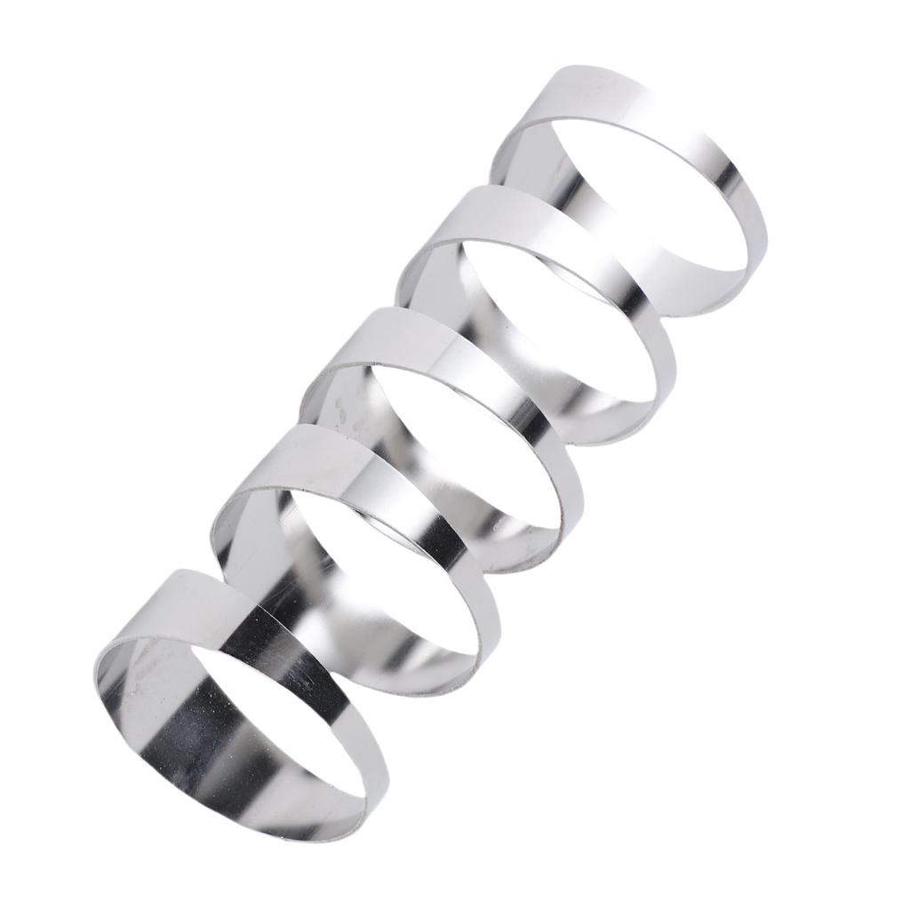 5Pcs 304 Stainless Steel Pie Cuts Tight Radius Deburred Not Welded for Automobiles Exhaust Pipe System Modification